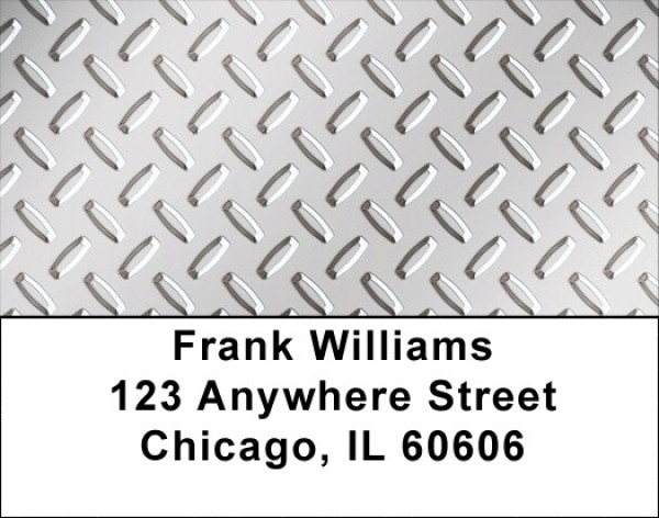 Diamond Plate Texture Address Labels