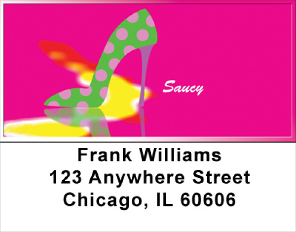 Hot Pink And Saucy Address Labels