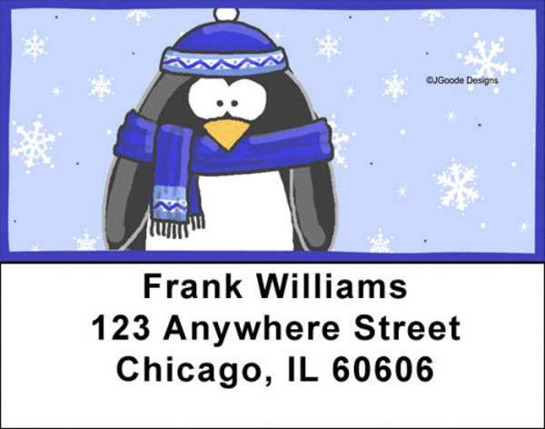 Jen Goode's Penguins Address Labels