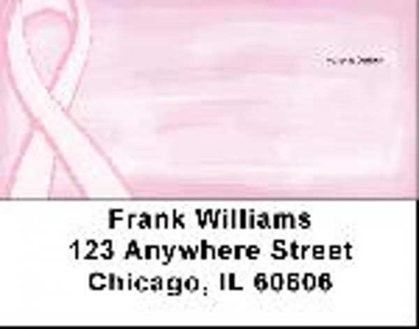Jen Goode's Pink Ribbons Address Labels