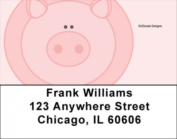 Jen Goode's Pigs Address Labels
