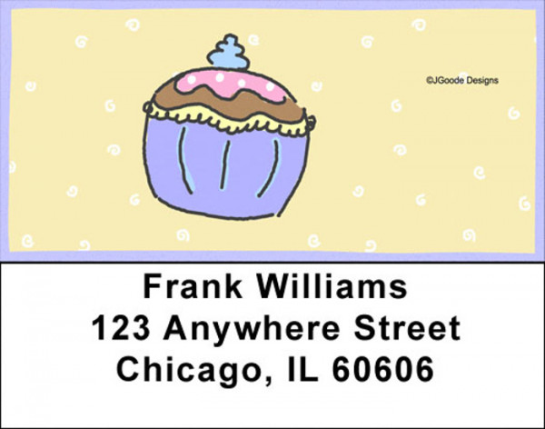 More Jen Goode's Cupcakes Address Labels