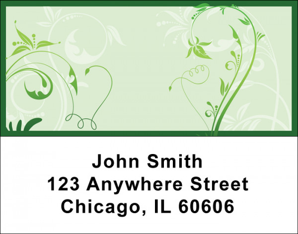 Stylistic Filigree Address Labels