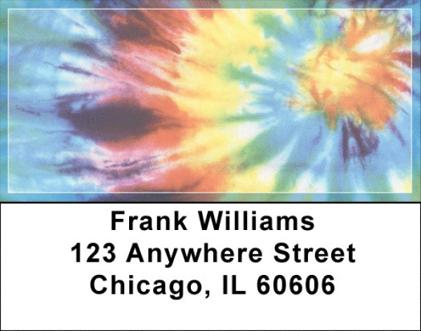 Tie Dye Address Labels