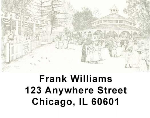 Black and White Address Labels