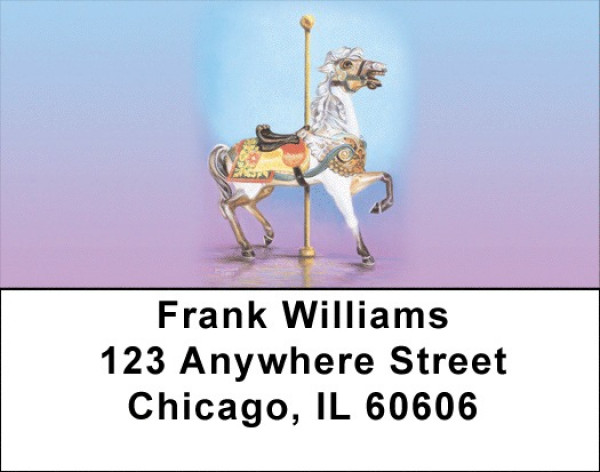 Carousel Animals Address Labels