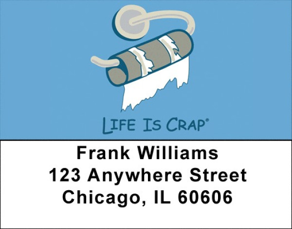 Potty Humor Life Is Crap Address Labels