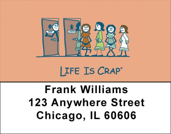 A Womans Life Is Crap Address Labels