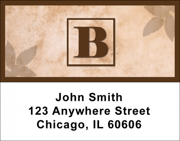 Simplistic Monogram B Address Labels