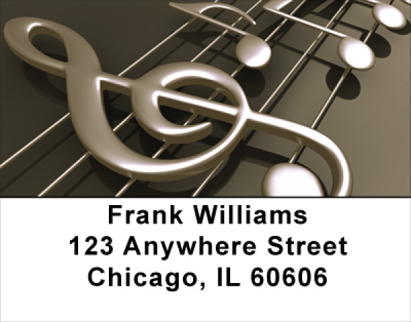 Treble Clef Notes Address Labels