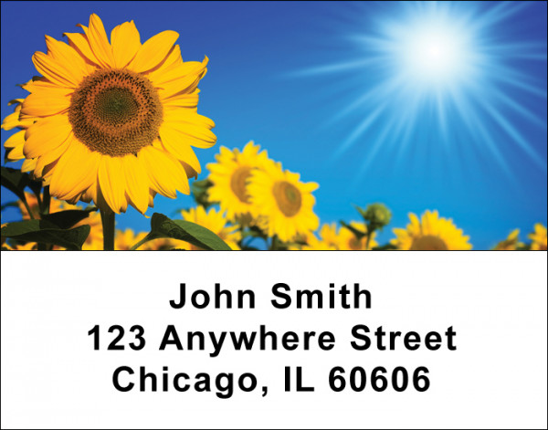 Sunflower Address Labels