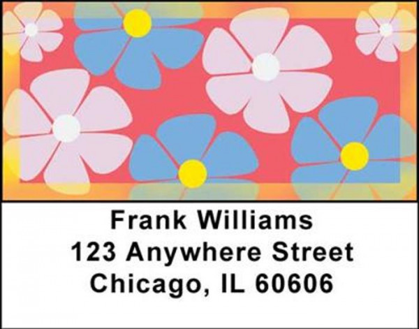 Flower Power Address Labels