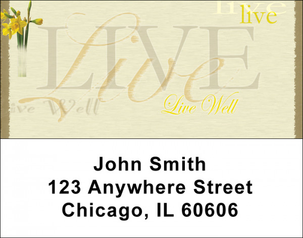 Live, Laugh, Love Address Labels