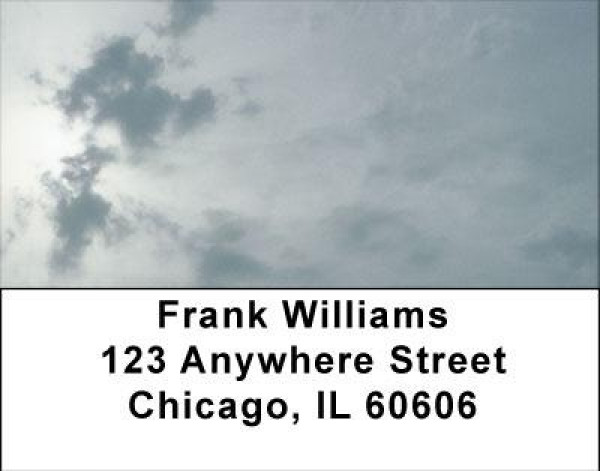Silver Skies Address Labels