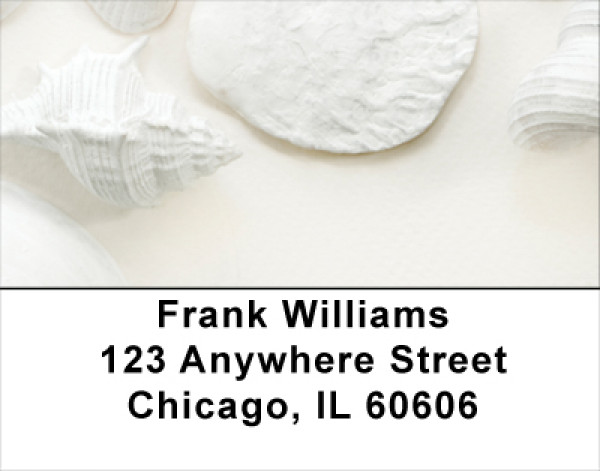 Perfectly White Shells Address Labels