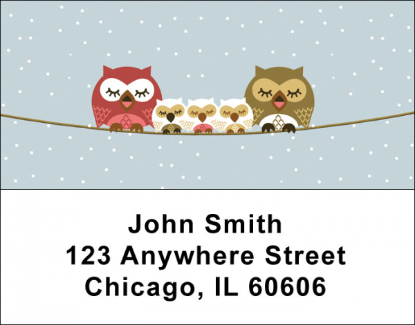 Owls Address Labels