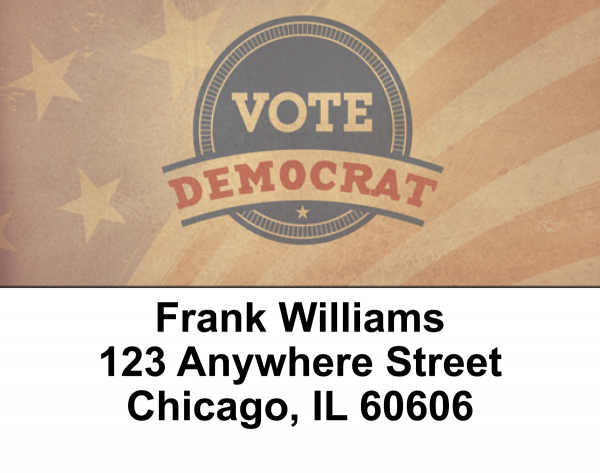 Vote Democrat Address Labels