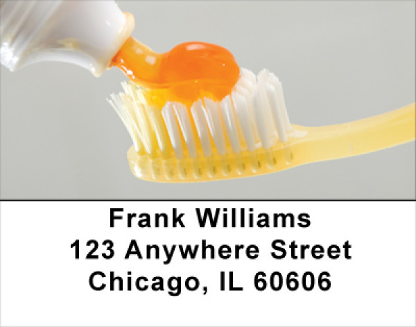 Brush Your Teeth Address Labels