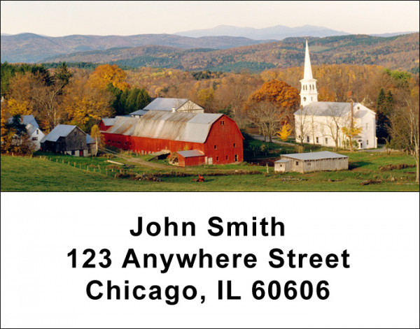 Country Churches Address Labels