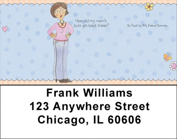Daily Life Address Labels by My Friend Ronnie