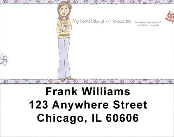 Country Address Labels by My Friend Ronnie