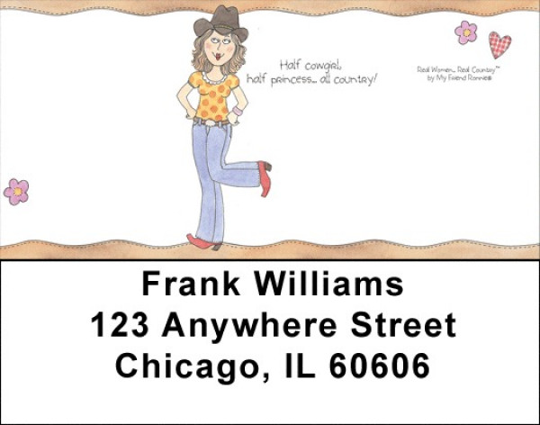Western Address Labels by My Friend Ronnie