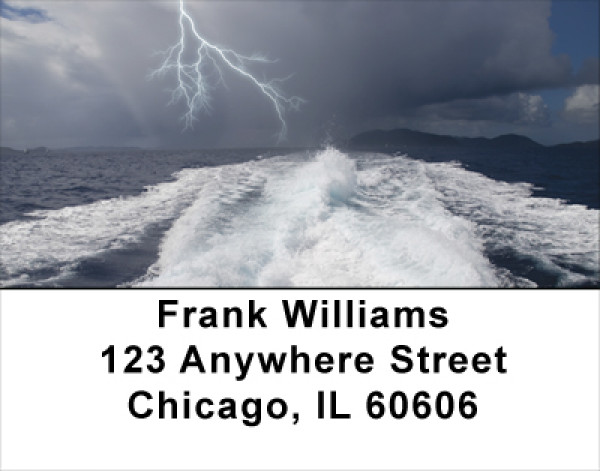 Boat Wakes Address Labels