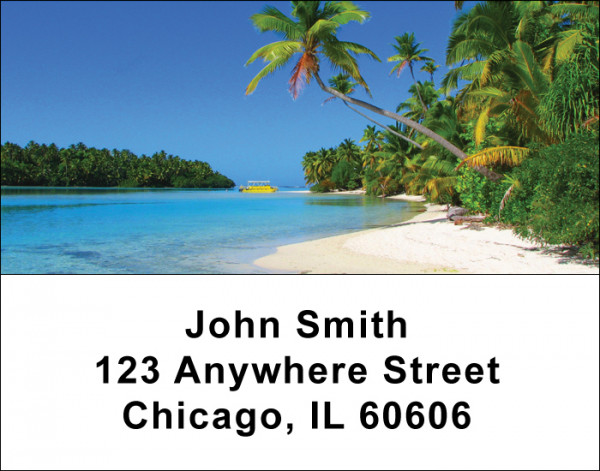 Island Paradise Address Labels
