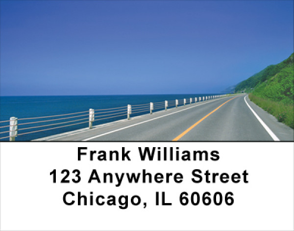 Taking The Long Road Address Labels