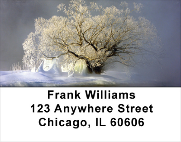 Snowy Winters Address Labels