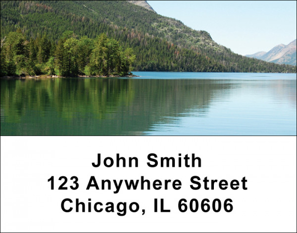 Mountain Lake Reflections Address Labels