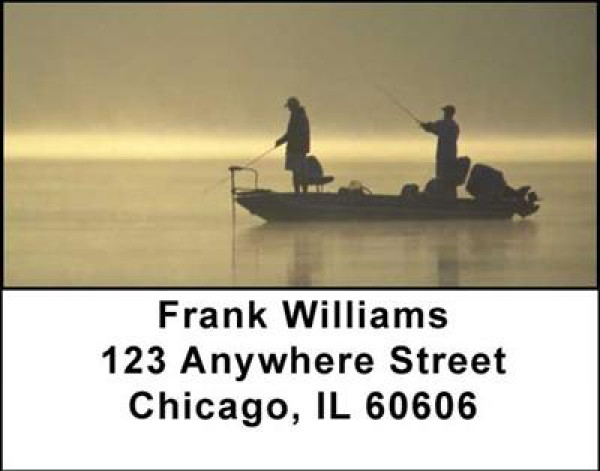 Gone Fishing Address Labels