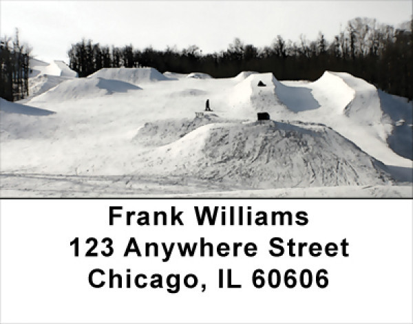 Skiing Address Labels