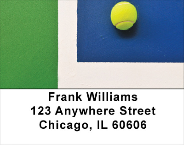 Abstract Tennis Address Labels