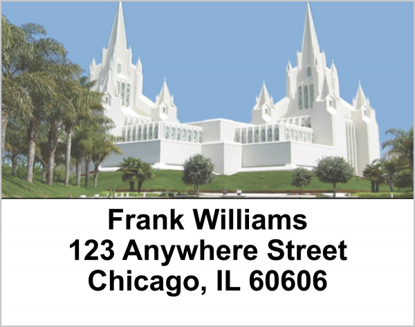 San Diego Temple Address Labels