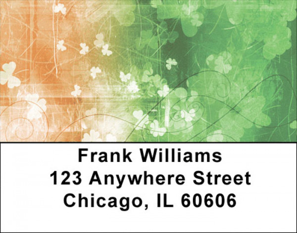 Irish Grunge Address Labels