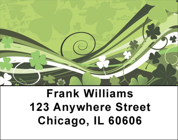 Stylistic Clovers Address Labels