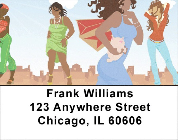 City Girl Divas by Jesse Vargas Address Labels