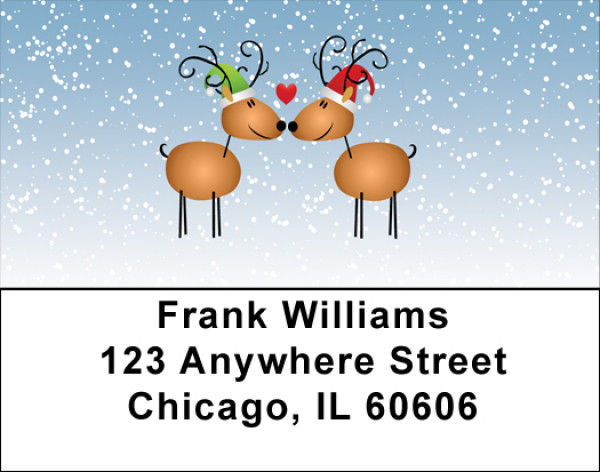 Reindeer Love Address Labels