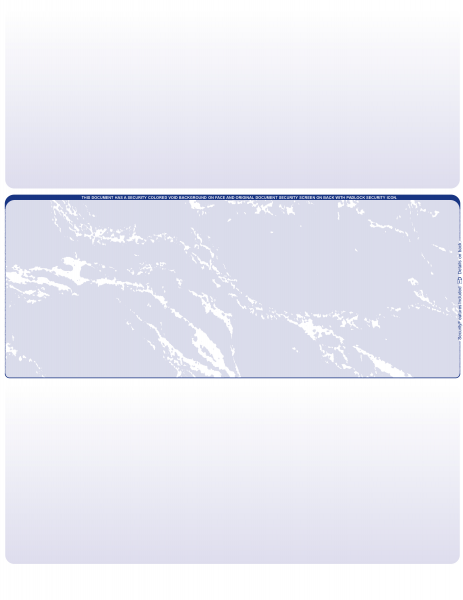 Blue Marble Blank Middle Laser Checks