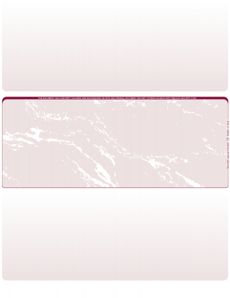 Burgundy Marble Blank Middle Laser Checks