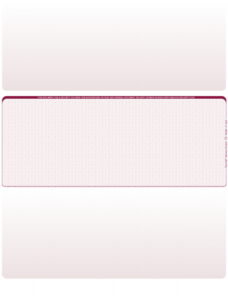 Burgundy Safety Blank Middle Laser Checks