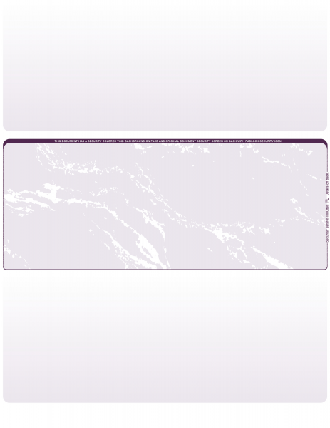 Violet Marble Blank Middle Laser Checks