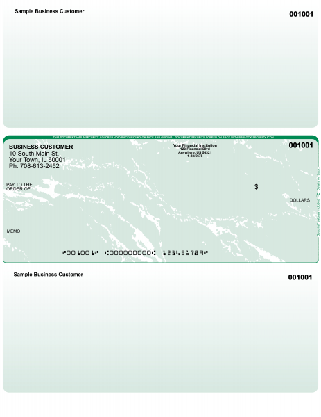 Green Marble Middle Laser Checks
