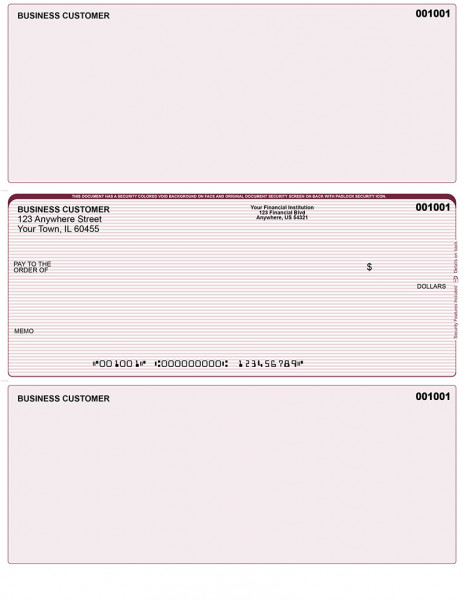 Burgundy Lines Middle Laser Checks