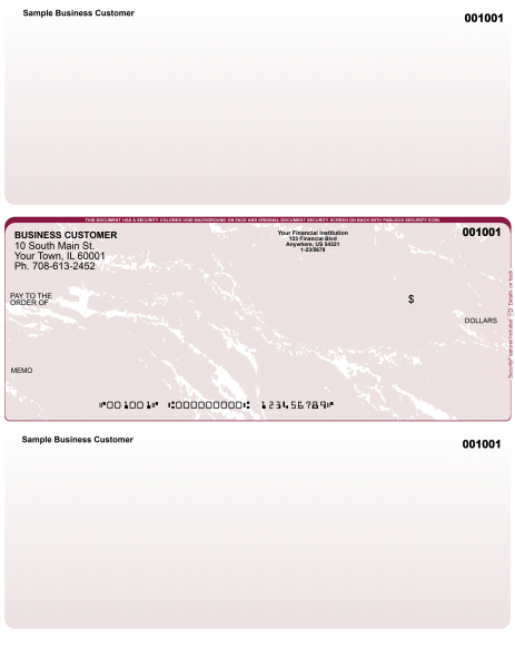 Burgundy Marble Middle Laser Checks