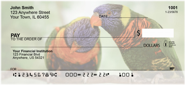 Love Birds In The Tropics Personal Checks