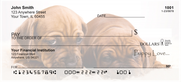 Puppy Love Personal Checks