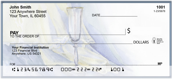 Romance With Wine And Lace Personal Checks