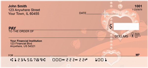 Be My Valentine Personal Checks